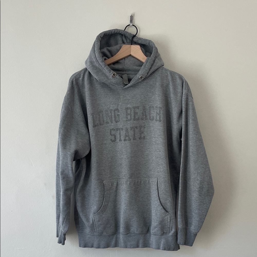 Long Beach State Gray Pullover Hoodie